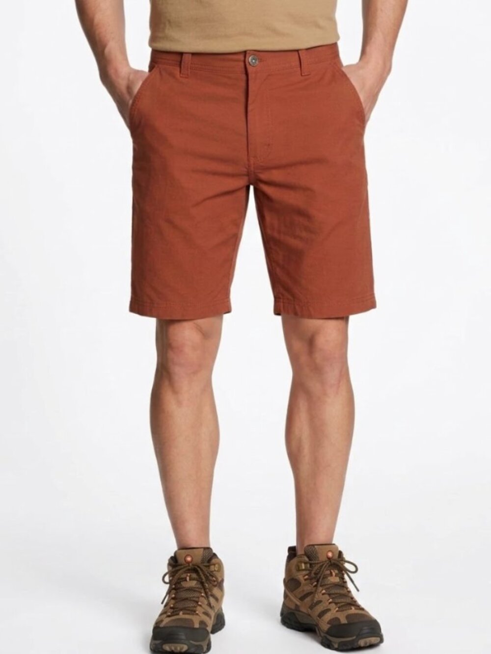 Eddie Bauer Men's | Travex Shorts Brown Red Outdoors Hiking Active | Size 34